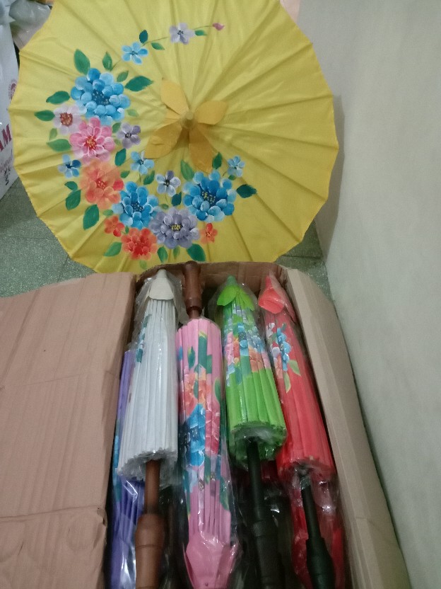 Payung Geulis Satin D 66cm-payung Tradisional  Khas Tasikmalaya
