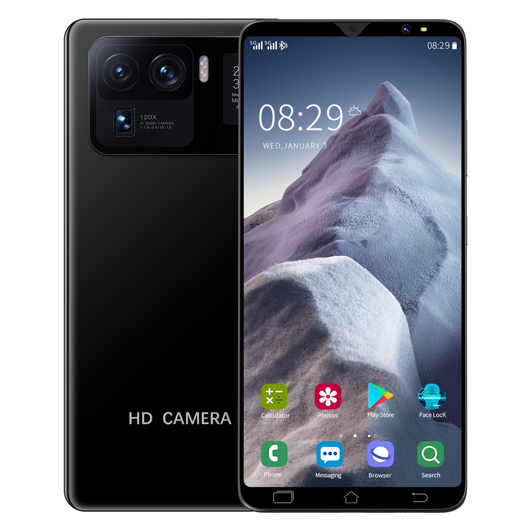 Xiaom! Redm! 11 (6GB+128GB) IP67 8MP Quad Kamera 4800mAh 6.1 inc FHD+ DotDisplay Garansi Resmi-hitam