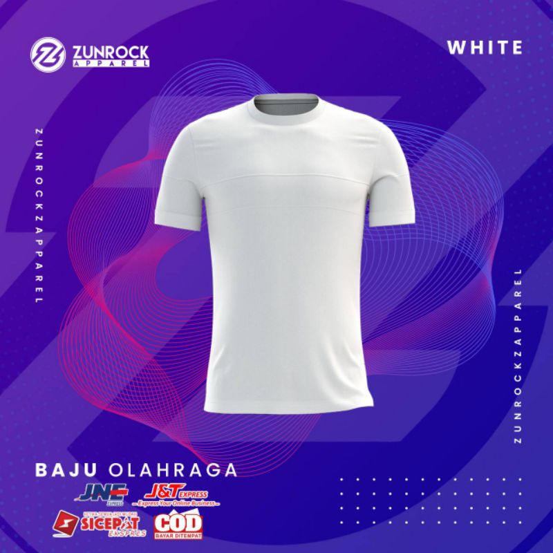 Kaos pria polos Dry fit olahraga Hitam,Putih kaos Olahraga tangan pendek