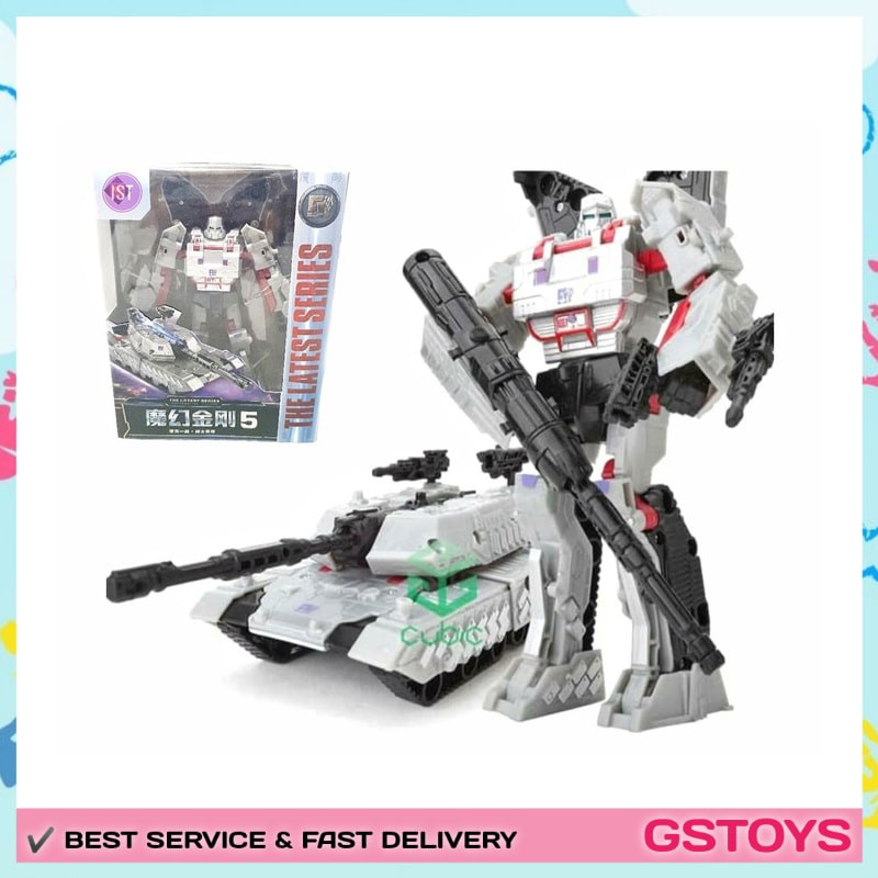 Mainan Robot Robotan Murah Mainan Anak Laki Robot Transformers Deformation Tycon Tank Silver