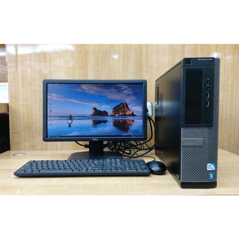 Paketan PC Dell Optiplex 390 Intel G630 Ram 4 GB DDR 3 HDD 500 GB LCD 19in Wide