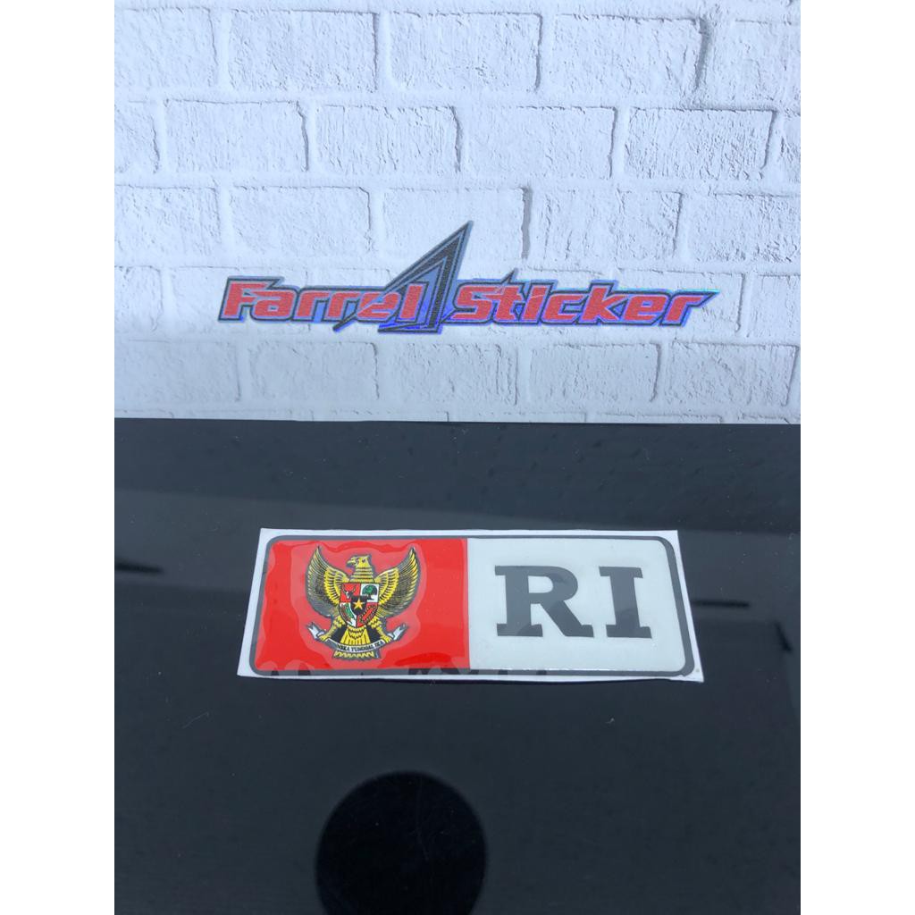 stiker timbul sticker 3d garuda RI Horizontal