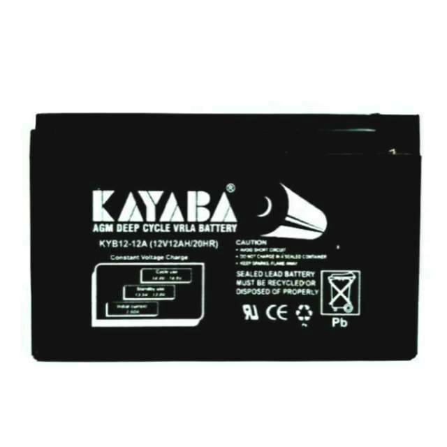 Whiskeria_ Aki/Baterai(Accu/Battery) Kering(Mf) Vrla(Ups) Sepeda Listrik 12V12Ah / 12V 12Ah Kayaba