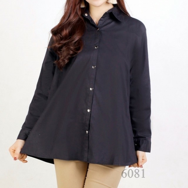 012 JUMBO KEMEJA NIKITA #Pakaian Wanita Dewasa  Gaya Kekinian Baru Murah Grosir Tanah Abang