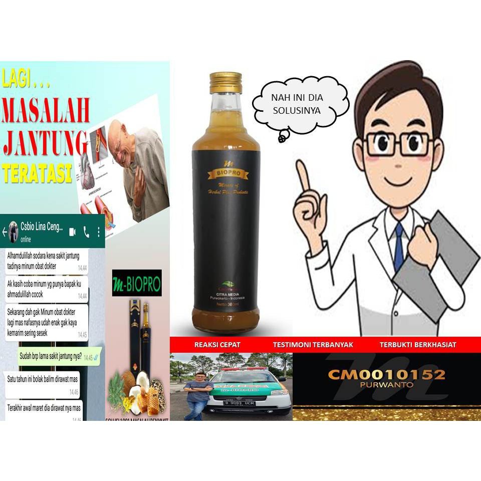 M BIOPRO Obat Jantung Koroner Paling Ampuh | Obat Jantung Di Apotik | Obat Sakit Jantung Alami