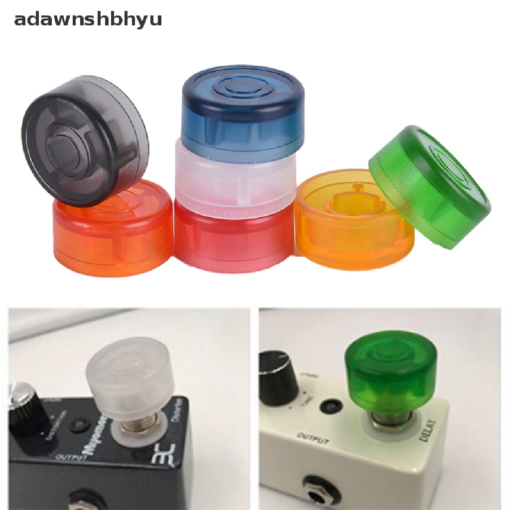 [adawnshbhyu] 1x Footswitch Topper Pelindung Bumper Bahan Plastik Warna-Warni Untuk Pedal Efek Gitar