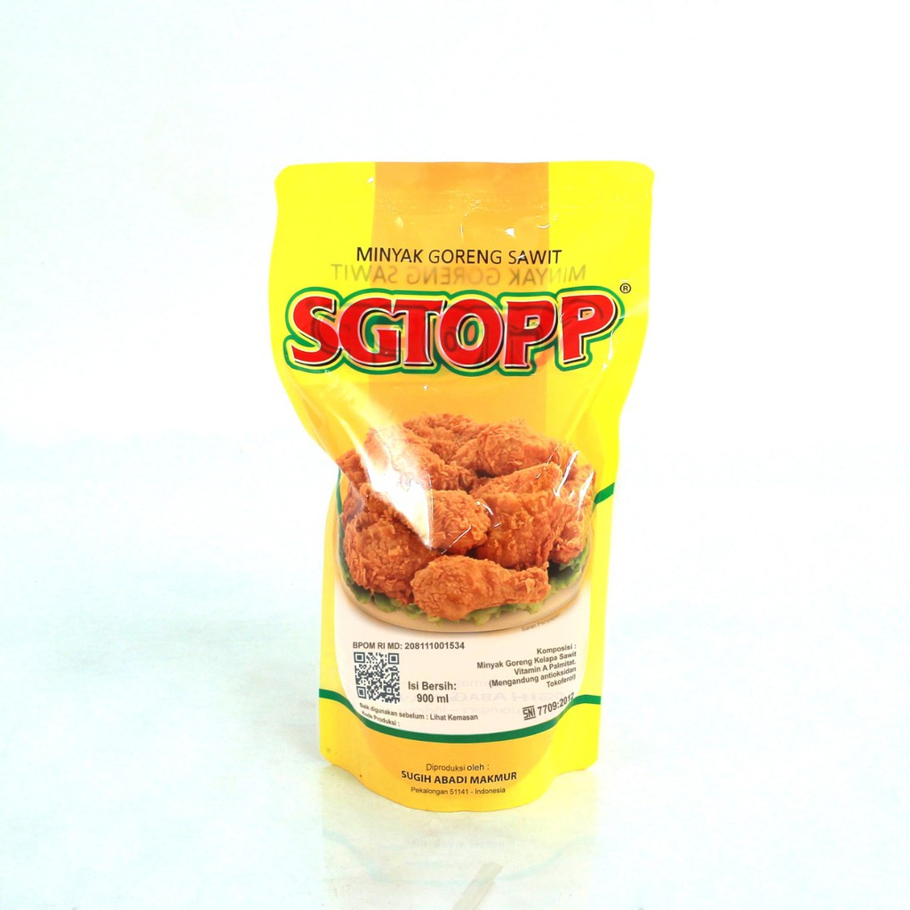 Minyak Goreng Kemasan SGTOPP 900 ml / 800 ml / 700 ml Refill Pouch, Botol