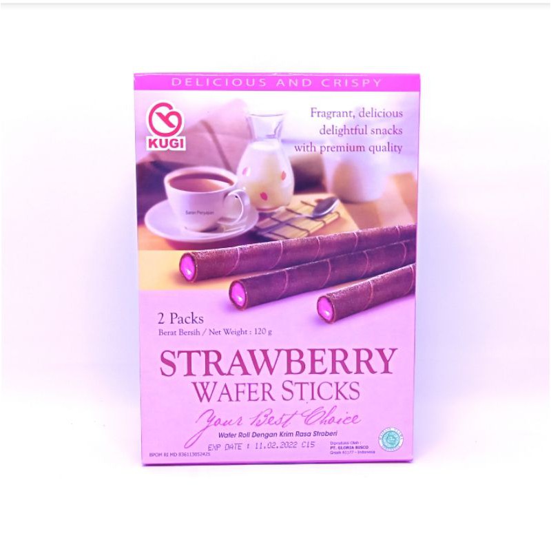 

(WAFER ROLL) KUGI STRAWBERRY 120G