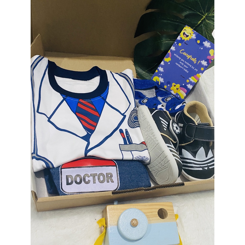 Baby Boy Hampers Profesi / Kado Lahiran / Hampers Bayi/ Kado Bayi/ Kado Bayi Laki-Laki/ Baju Bayi / LAZKIDS FASHION-1