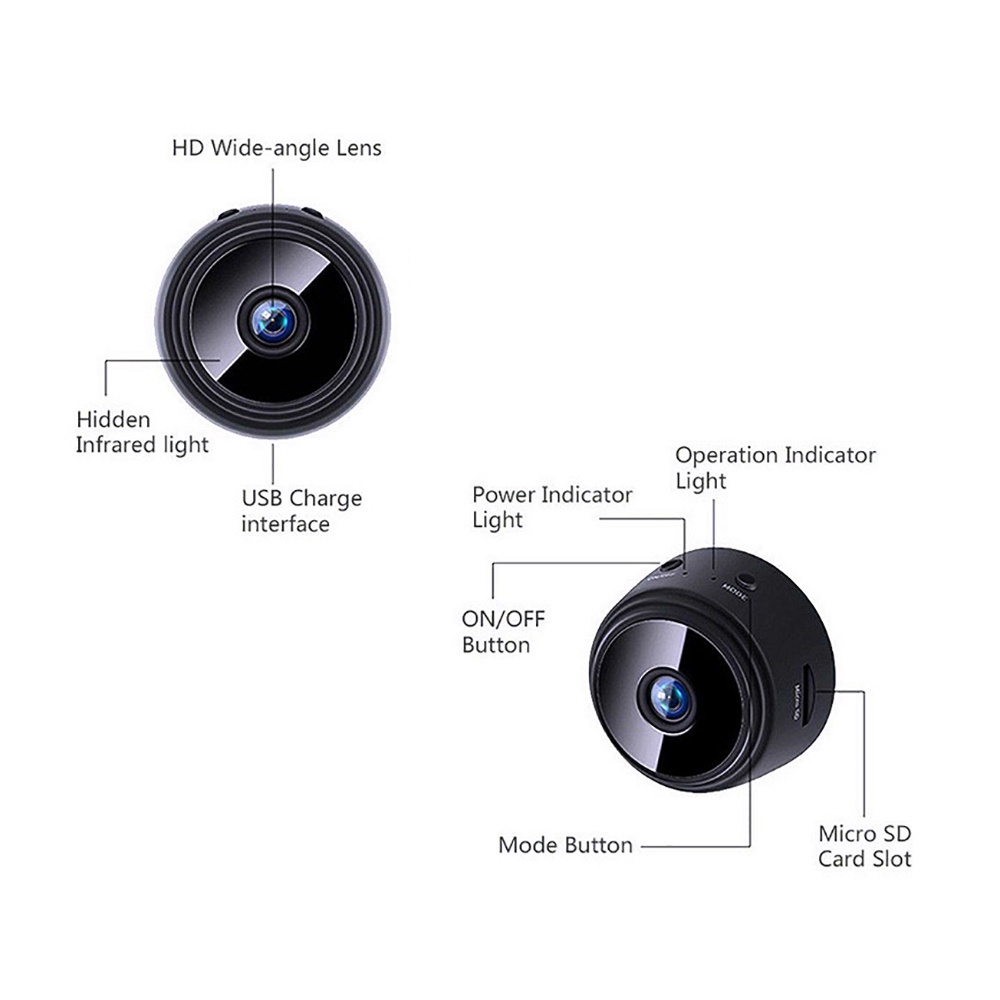 Mini HD Camera Hidden Wireless Kamera 1080P