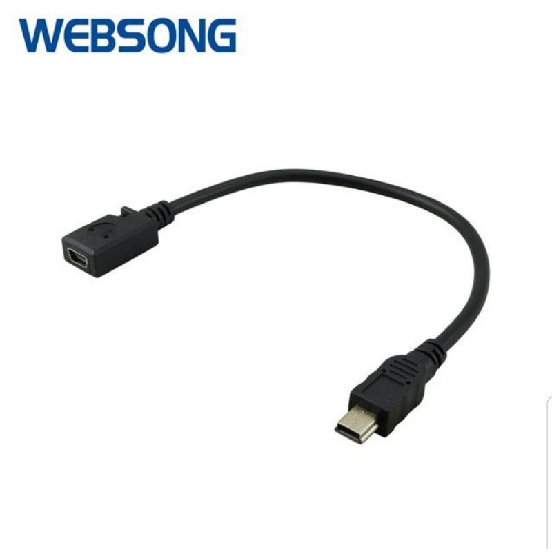 Kabel mini USB 5P Male to Female Extension 20CM High Quality WEBSONG