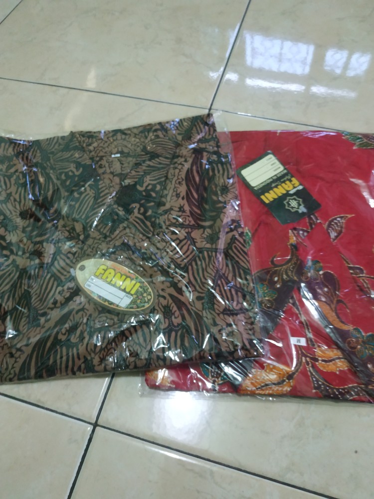 (bisa Cod) Promo Batik Kerja Hem Pendek Kemeja Batik