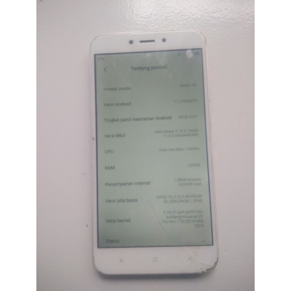 mesin xiomi 4x normal unit