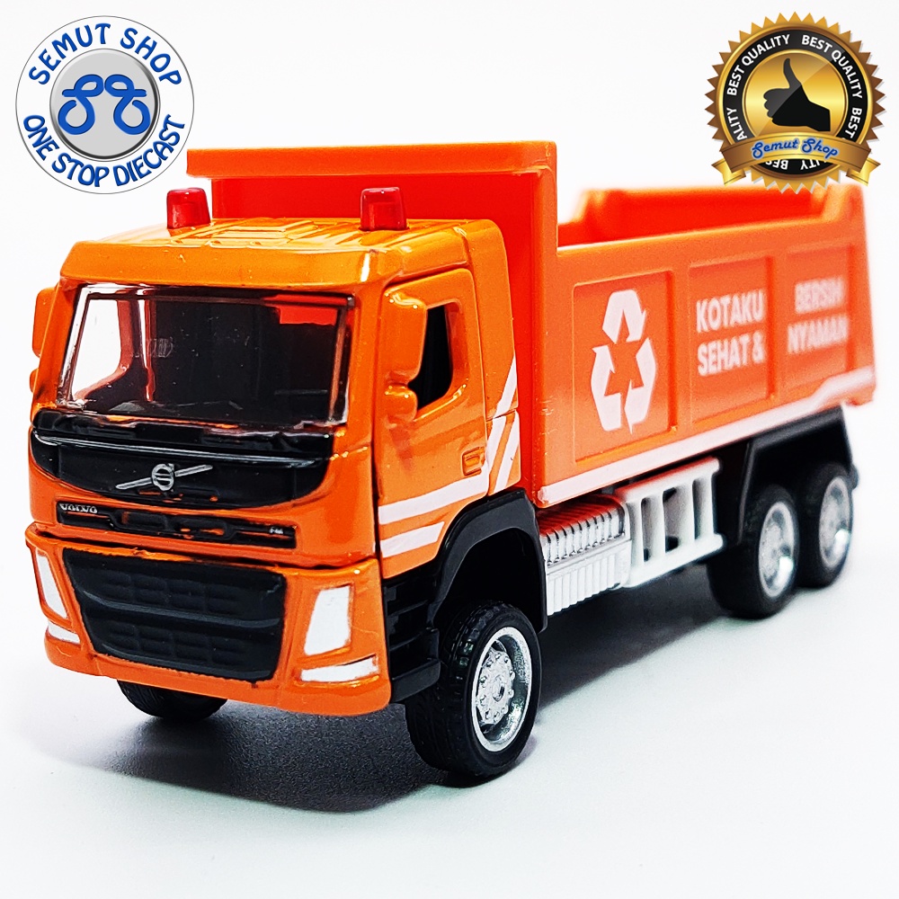Apolo MSZ Volvo FM Indonesian Garbage Dump Truck miniatur truk sampah indonesia Volvo FM Dump Truck