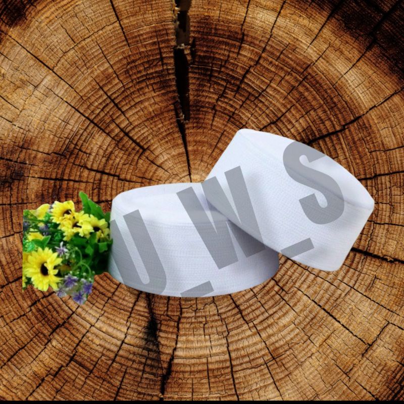 Peci Putih Polos / Peci Habib / Peci Santri Peci Kaku