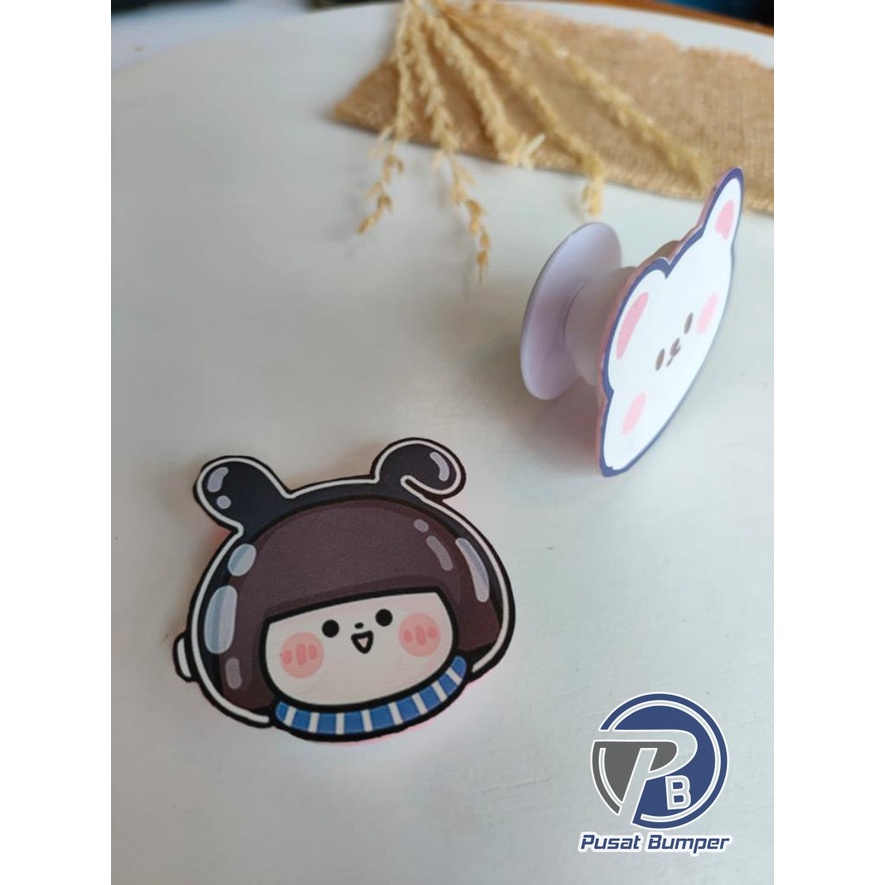 Popsocket phone holder pop socket candy silikon karakter 3D PB1492