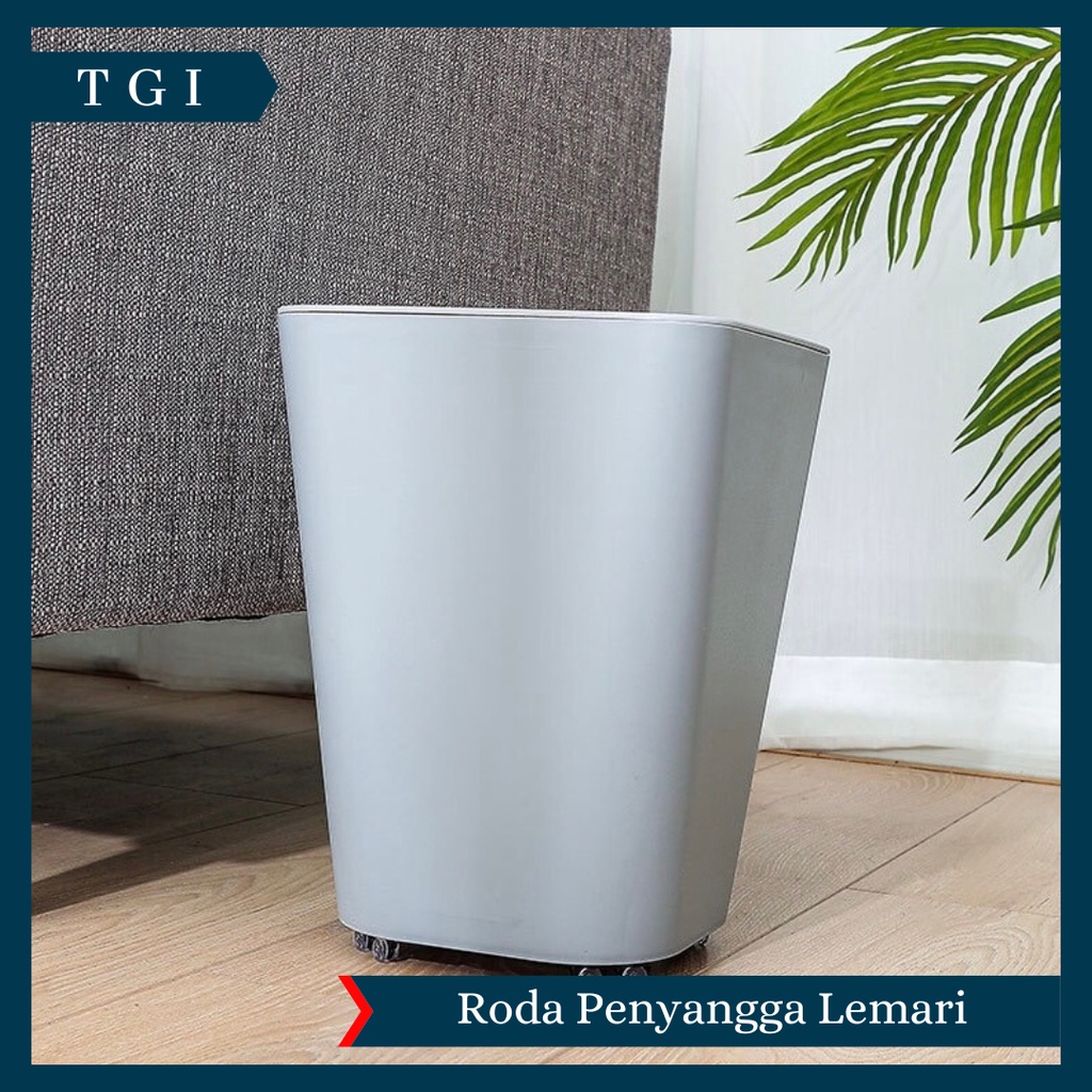 TGI - [ 4 PCS ] RODA KECIL TEMPEL TAMBAHAN / RODA KECIL TEMPEL KUAT / ROLLER 4 PCS / RODA LEMARI / RODA TONG SAMPAH / RODA SERBAGUNA / RODA MINI