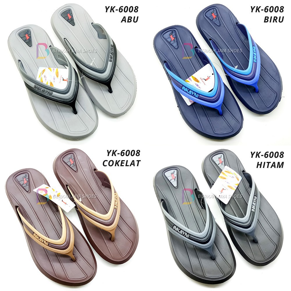 (INKAYNI 6008) Dewasa 39-44 / Sandal Jepit Pria / Sandal Jepit Inkayni / Sandal