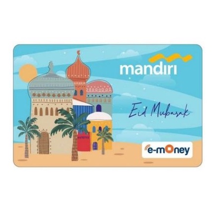 eMoney Mandiri Spesial Edition Idul Fitri 2022 Masjid Biru ORI /Like eTOLL Tapcash Flazz or Brizzi