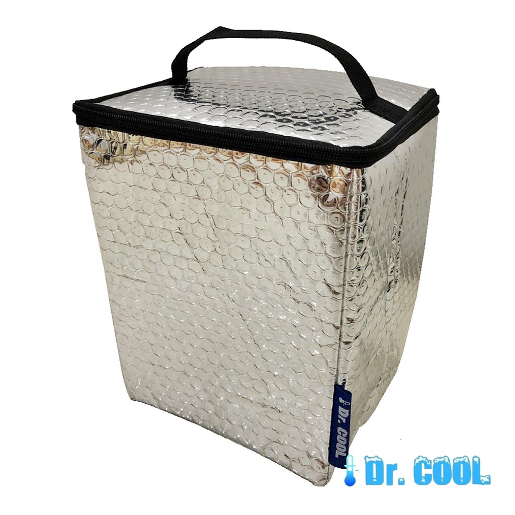 Dr Cool Silvy Box Tas Aluminium Kecil / Icegel Bag Cooler Bag silver Tas tahan panas/ dingin untuk makanan