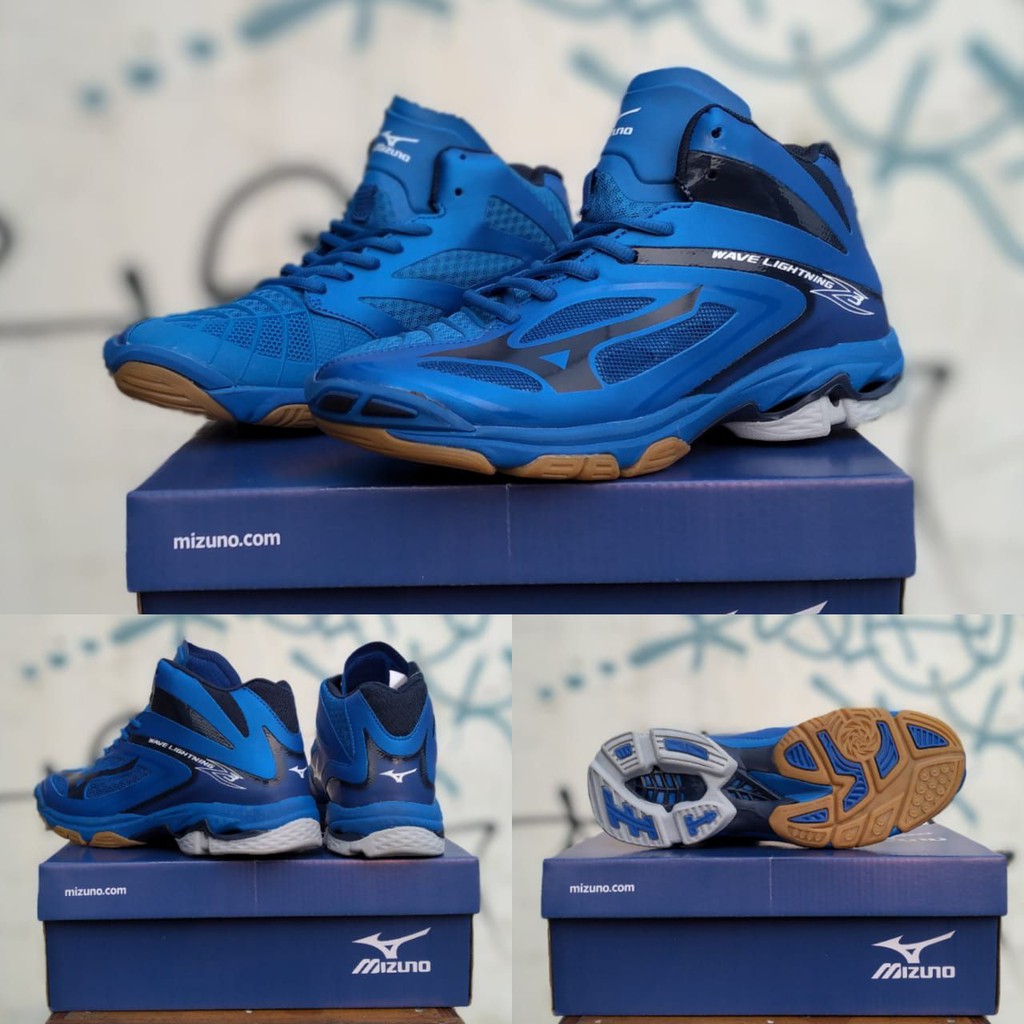 SEPATU MIZUNO WLZ 3 BIRU PREMIUM