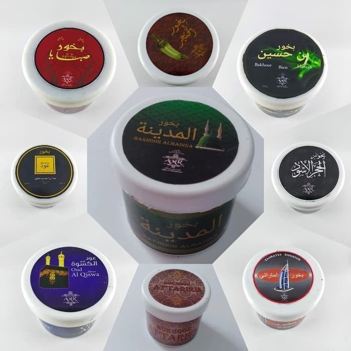 ALL VARIAN Bukhur Gahru Buhur AMR Amira Bakhoor Dupa Arab Kemenyan Bakar Gaharu Lokal Pengharum Ruangan Ukup Alkhanjar Black Oud Emirate Nabeel Oud Kiswah Attariem Almadinah Arooq aloud Najma