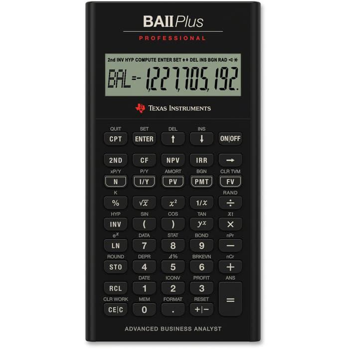 

Termurah Texas Instruments BA II Plus Professional Financial Calculator Mantul