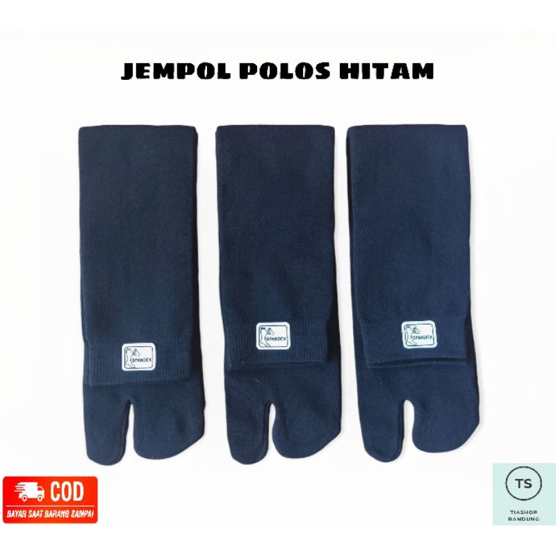 Kaos Kaki Jempol Panjang Hitam Polos || Kaos Kaki Wanita || Kaos Kaki Jempol Muslimah