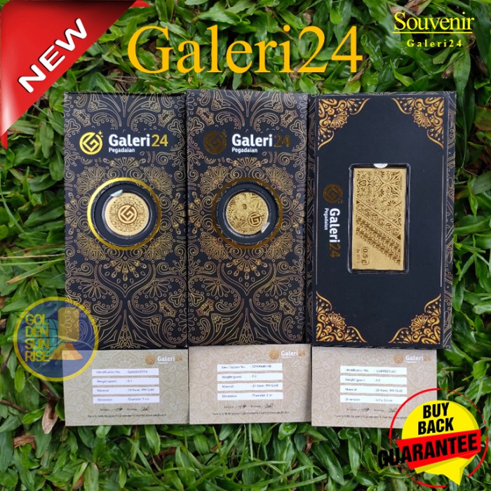Souvenir Galeri24 by Pegadaian Logam Mulia 0.1 gram/0.2 gram/0.5 gram