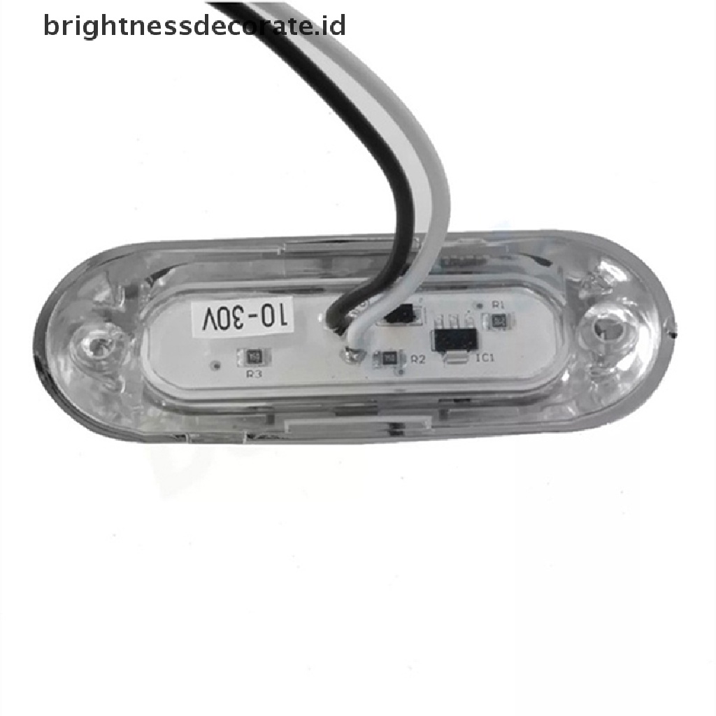 (Birth) Lampu Peringatan Samping 4-led 10v-30v Untuk Truk / Trailer