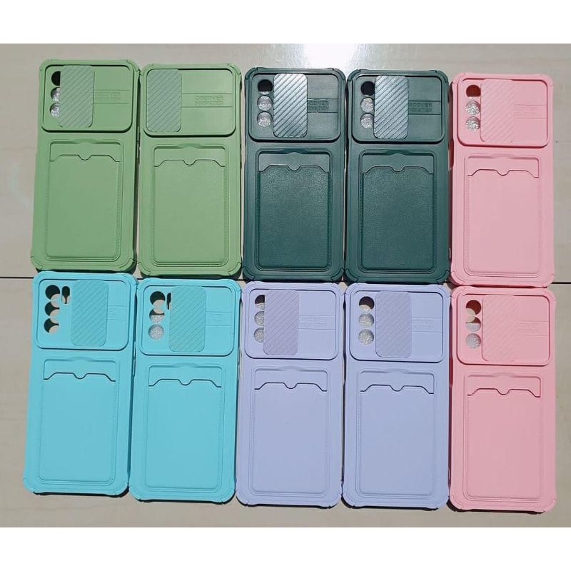 CASE TPU SLIDE CAMERA SLOT CARD FOR VIVO Y15S, V21 5G, Y17, Y30/Y50