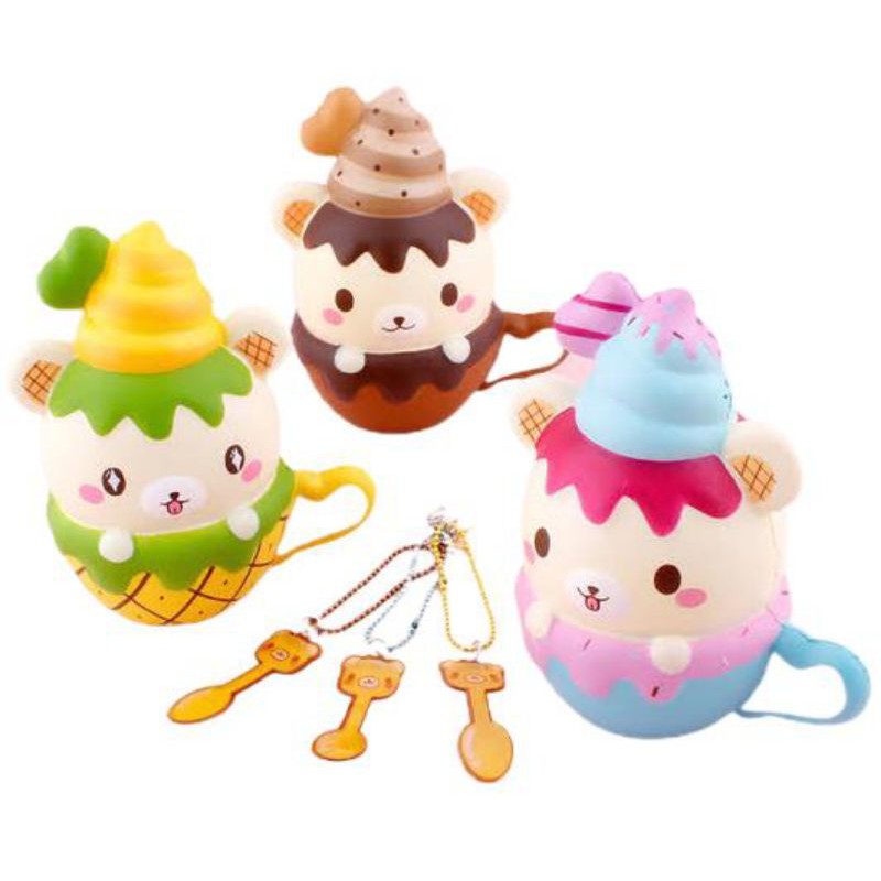 Promo Squishy Licensed Yumiibear Coffe Cup Clearance ( Squishy Berkerut ) 100% Original