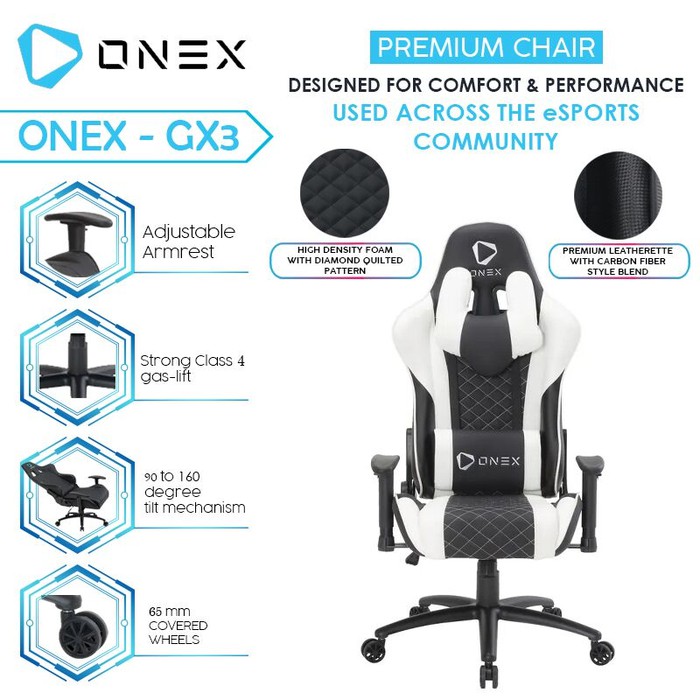 Kursi Kantor gaming Onex premium GX3 - Gaming chair GX-3 - bangku racing