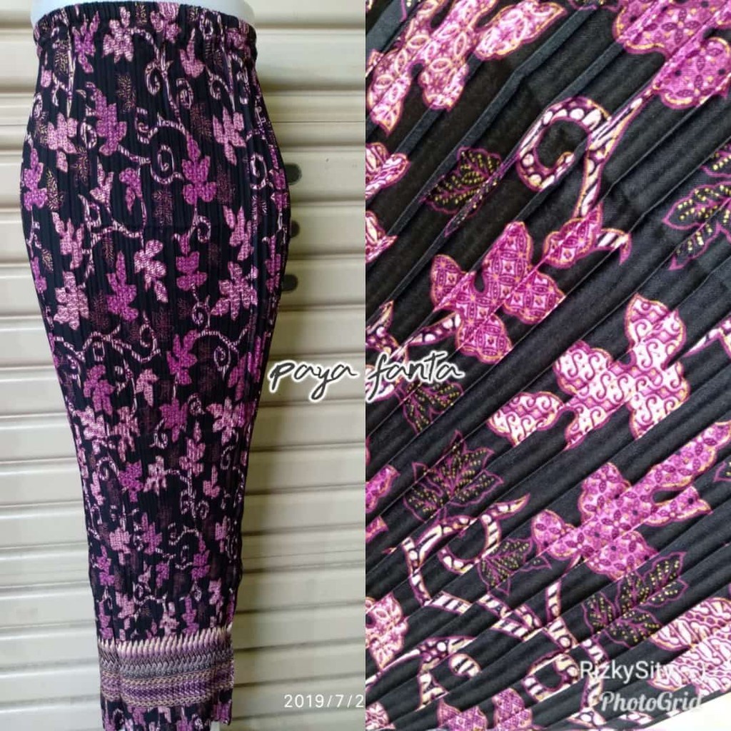 Terlengkap] Rok Plisket Batik - Original / Bawahan Kebaya / Rok Songket Prisket