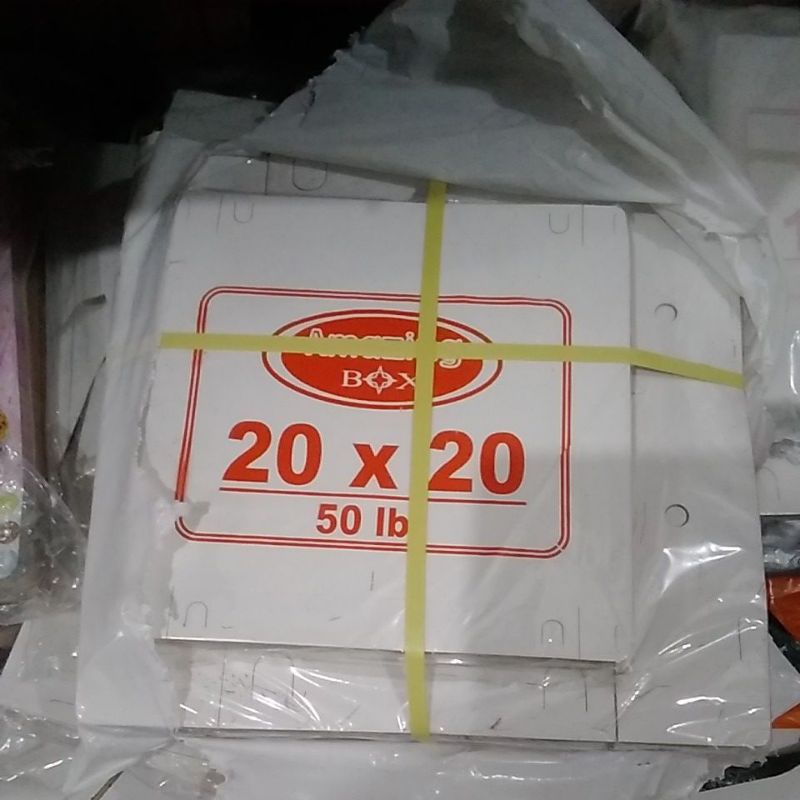 kardus box nasi 20x20 50 lembar