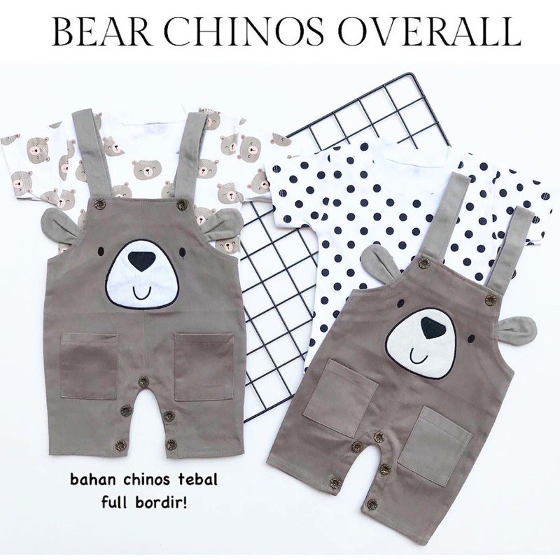 Jumpsuit Anak / Overall Anak / Overall Baby / Bear Chinos Overall