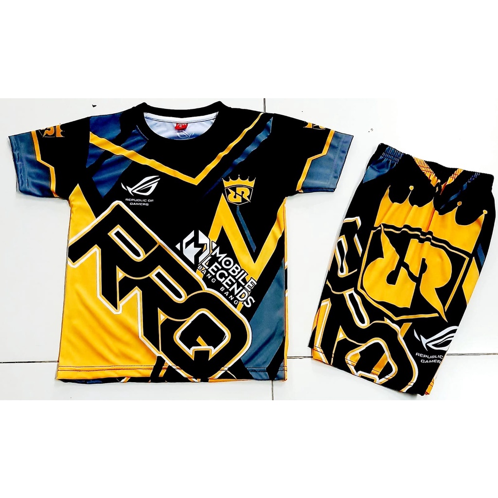 hokycia/ setelan anak laki laki EVOS RRQ SETELAN BAJU ANAK EVOS RRQFREE FIRE TEAM SQUAD RRQEVOSGAMER