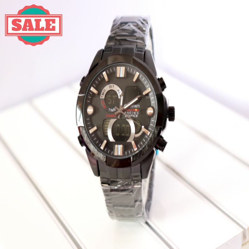 Promo JAM MURAH CASIO EDIFICE EFA 200 BLACK GOLD