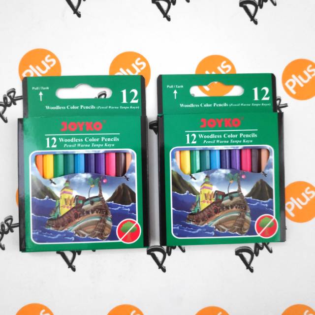 

Pensil 12 Warna JOYKO Woodless Kecil