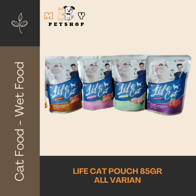 LIFE CAT POUCH 85GR Wet Food / Makanan Kucing Basah 85gr