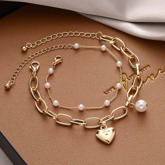 women Korean Bracelet Hot Sale pearl swarovski Crystal Flower Bracelet Women's Birthday Gift