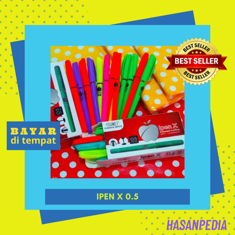 

pulpen gel murah meriah bollpoint gelpen ipen x 01