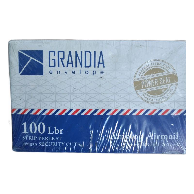 

Amplop airmail garis GRANDIA 100PCS