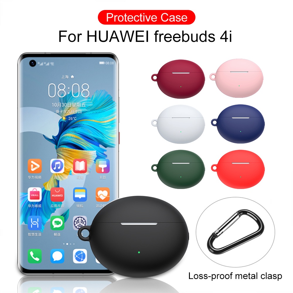 Soft Case Silikon TWS Huawei Freebuds 4i + carabiner