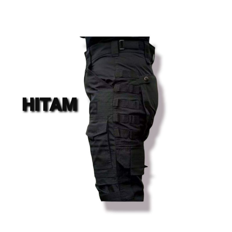 Karisock konfeksi Celana tactical panjang bahan ripstop premium | Celana lapangan cargo banyak saku