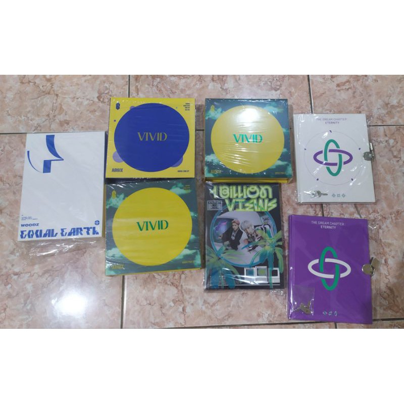 Album Only KPOP murah Woodz, Ab6ix vivid, 1Bilion View Sehun SC, TXT Eternity