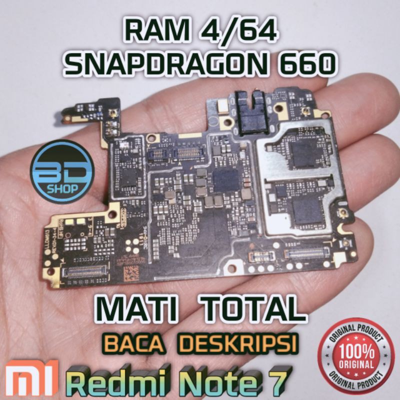 Mesin Main Board Xiaomi Redmi Note 7 MATOT MATI TOTAL