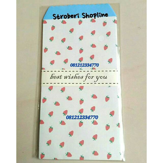 

1 Set Amplop Strawberry isi 5
