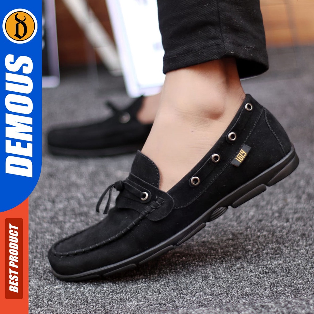 DEMOUS Kayoru - Sepatu Slip On Pria Casual
