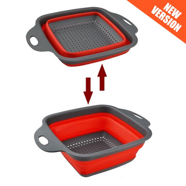 2 Pcs Saringan Silikon Buah Dan Sayur Bentuk Kotak | RPM